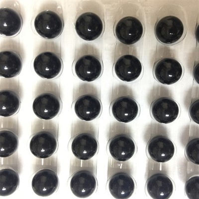 1/4inch 6.35 ملی میٹر بلیک گلاس بال